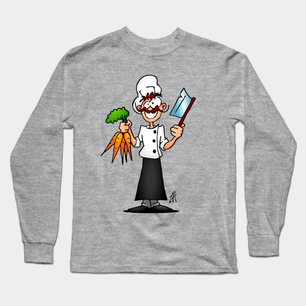 The vegetarian chef Long Sleeve T-Shirt by Cardvibes
